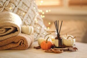 spa amenities during the fall season