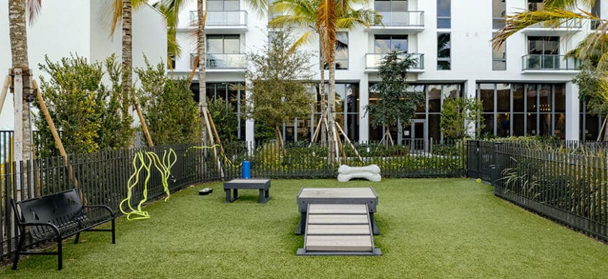 Dog park at Avion Riverwalk